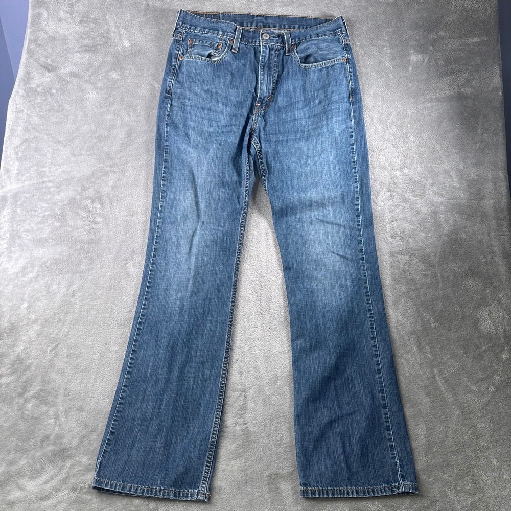 Levi's 527 Jeans Mens 33x34 Bootcut Blue Denim  Western Flare